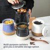 Hasense Ceramic Kitchen Canister, 88 OZ Coffee Canister with Lid,