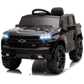12v Kids Car, Kids Electric Car, Kids' Electric Vehicles, Kids Cars to Drive, LED Lights, Horn, Radio, USB/AUX/MP3, Ride on Toys, Electric Car for Kids, Black:_Funtok white
