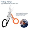 Awaiymi 6 In1 Multifunction Emergency Response Shears, Stainless Steel Foldable