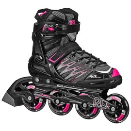 Roller Derby AERIO Q-60 Women's Inline Skates, Black/Pink, Size 9