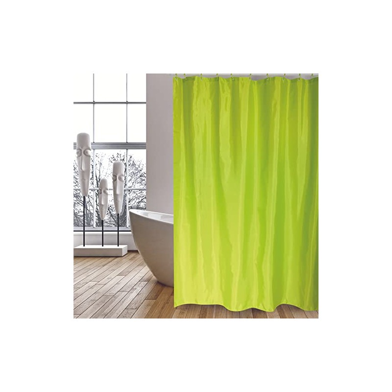 MSV Anti-Mould Shower Curtain - Anti-Bacterial, Washable, Waterproof, Polyester, 180