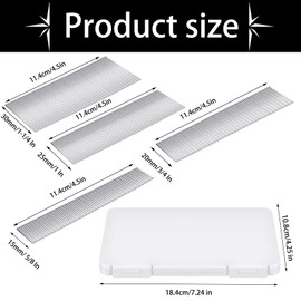 Ripeng 2000 Pieces 18Ga Brad Nails Galvanized Finish Nail - 5/8, 3/4, 1, 1-1/4 Inch-500 Each With Storage Box for Repairing Molding Cabinetry Building Assembly