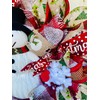 24" Diameter Mesh and Ribbon Front Door Wreath with Plush