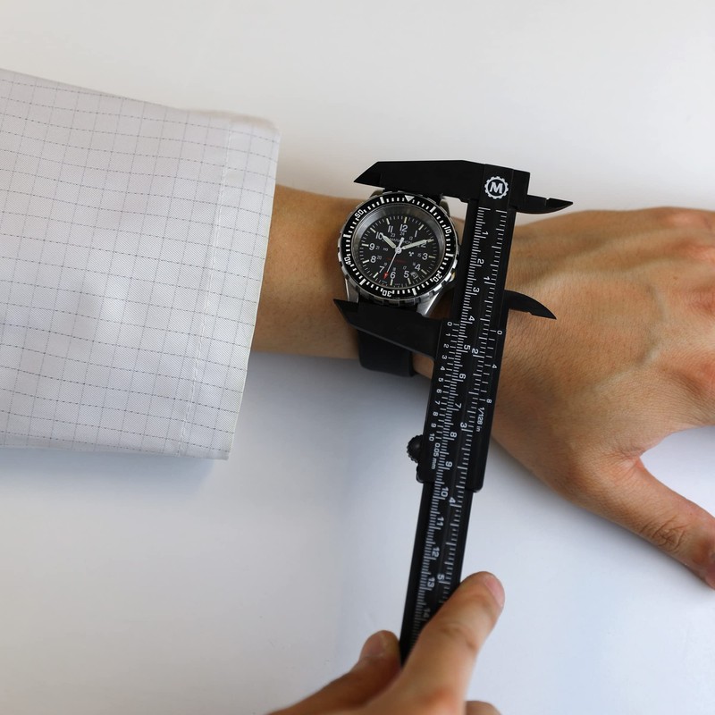 Marathon Vernier Caliper, Lightweight Durable Plastic. 0-6 inch (150mm) Scale