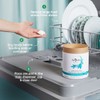 Unscented Dishwasher Pods by AspenClean, Dye-Free, Zero Plastic, EWG Verified™,