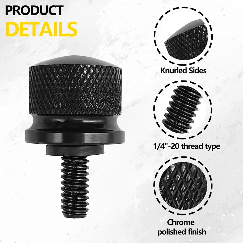 Motorcycle Seat Bolt Kit Chrome Stainless Steel Bolt Nut Kit