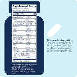 Enzyme Science Complete Digestion - Digestive enzymes for women and for men with probiotics - 3-in1 Gut Health Support for Digestion - Digestive health – Enzimas digestivas y probioticos - 30 Capsules