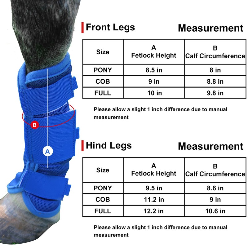LEAFOREST Horse Fly Boots Set of 4 - Non Slip