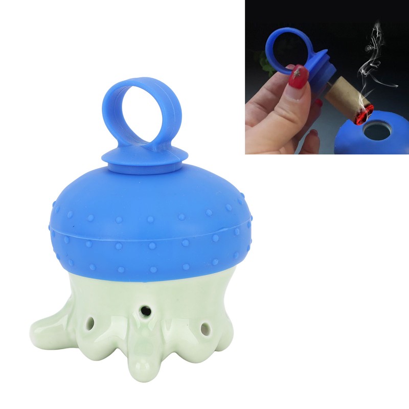 Head Moxibustion Pot Silicone Ceramic Moxibustion Warm Massage Tool for
