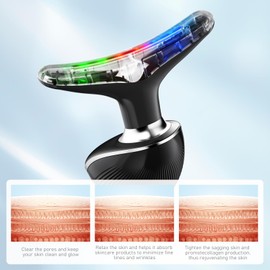 Cocobeen Face Neck Tool for Skin Care, Electric Neck Face Lifting Device for Wrinkle Removal (Black)