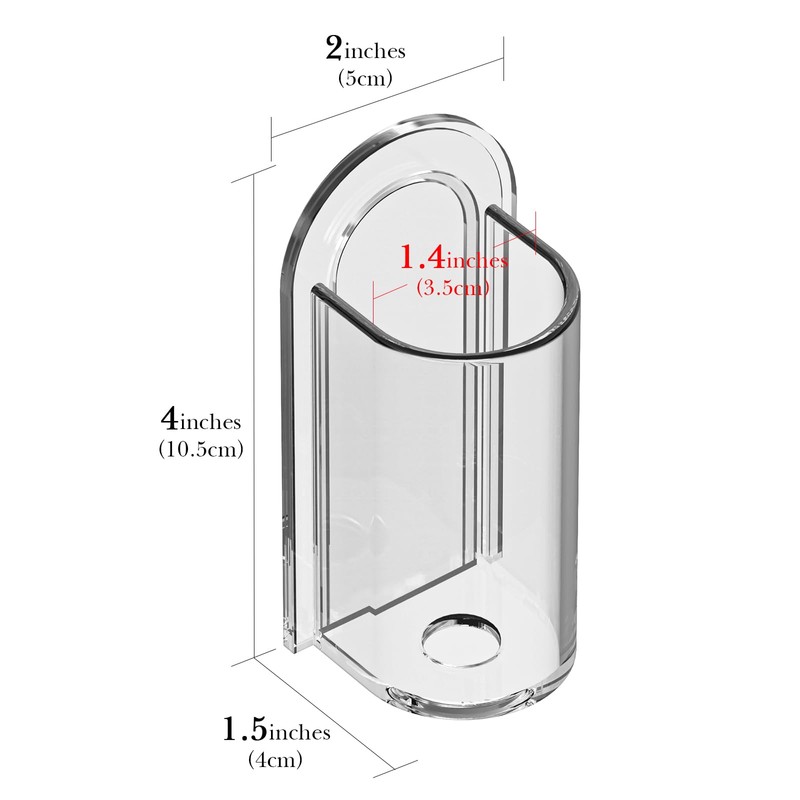 Linkidea Wall Mount Electric Toothbrush Holder, Acrylic Power Toothbrush Hanger,