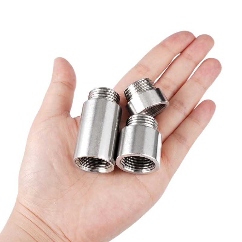 Pack of 6 Tap Extension 1/2 Inch, Stainless Steel Shower