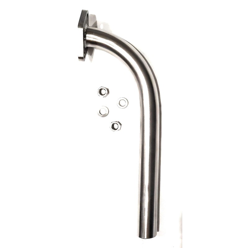 ARSPORT Stainless Steel Exhaust Pipe for: Predator 212cc, Honda GX160