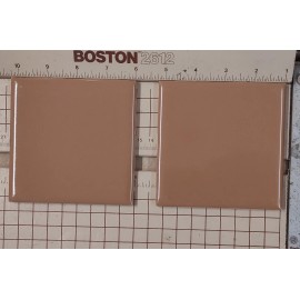 STYLON 261 CREME DE MOCHA MID CENTURY MODERN 4-1/4" Gloss Ceramic Tile NOS 1962