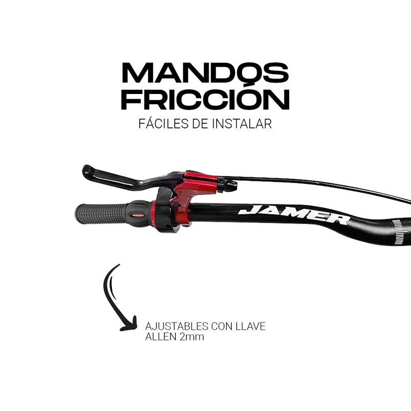 Piago Mandos Bicicleta Doble De Fricción Cambios 7 Velocidades Negro