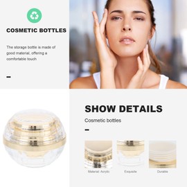 FOMIYES cream bottle Beauty jar cosmetic water bottle lotion jars with lids empty lotion jars glass container with lid Lotion Container storage jar multipurpose Acrylic bottle body travel
