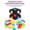 Findbetter Building Blocks Cube Building Blocks Removable Surface Color Blocks