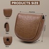 Golf Mallet Putter Cover Headcover, Magnetic Closure Premium Leather Birdie