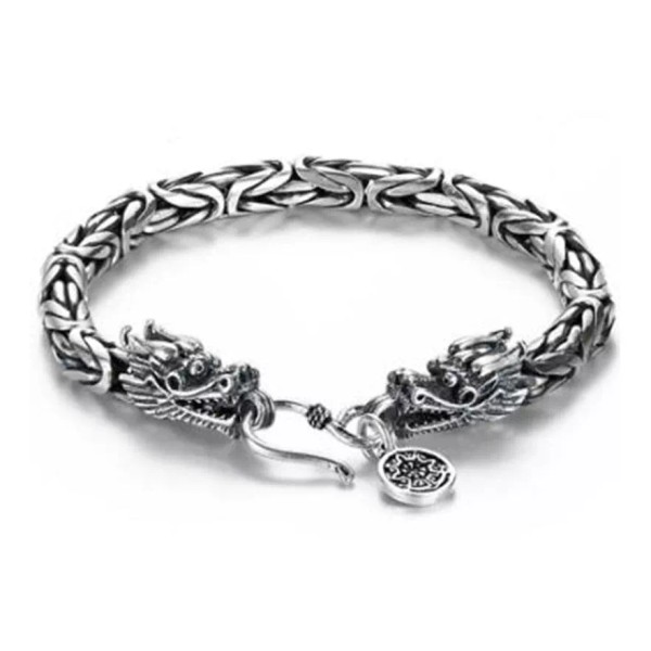 Unbranded Dragon Scale Link Chain Bracelet Men‘s Stainless Steel Ouroboros