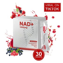 NR1000 - NAD+ Berry Flavor Drink Mix 30 Pack for Energy and Focus - No Sugar Added - Vitamin, Healthcare Fitness Supplement Dietary Edible Natural:_2 pcs