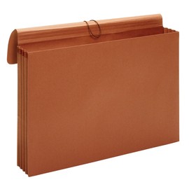 Globe-Weis/Pendaflex Tabloid Wallet File, 12 x 18 Inches, 3.5-Inch Expansion, Elastic Closure, Brown (B1060E)