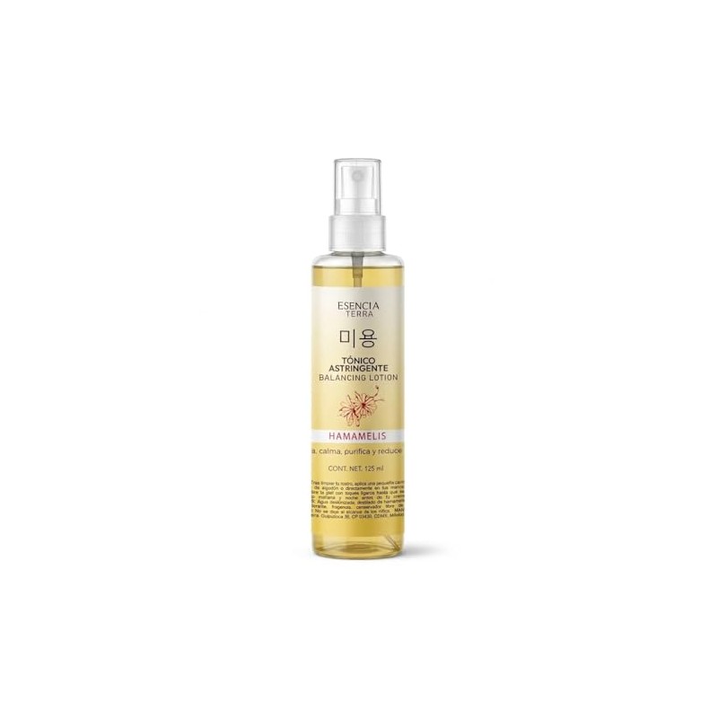 Tónico Facial de Hamamelis – Calma, Equilibra y Refresca –