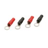 SCOSCHE X2BS4-4 4-Gauge Spade Terminals 4-Pack,black/red