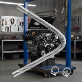 Flexible Exhaust Hose 23.6 Inch Stainless Steel For Diesel Heater Tuning SystemsDefault: Default