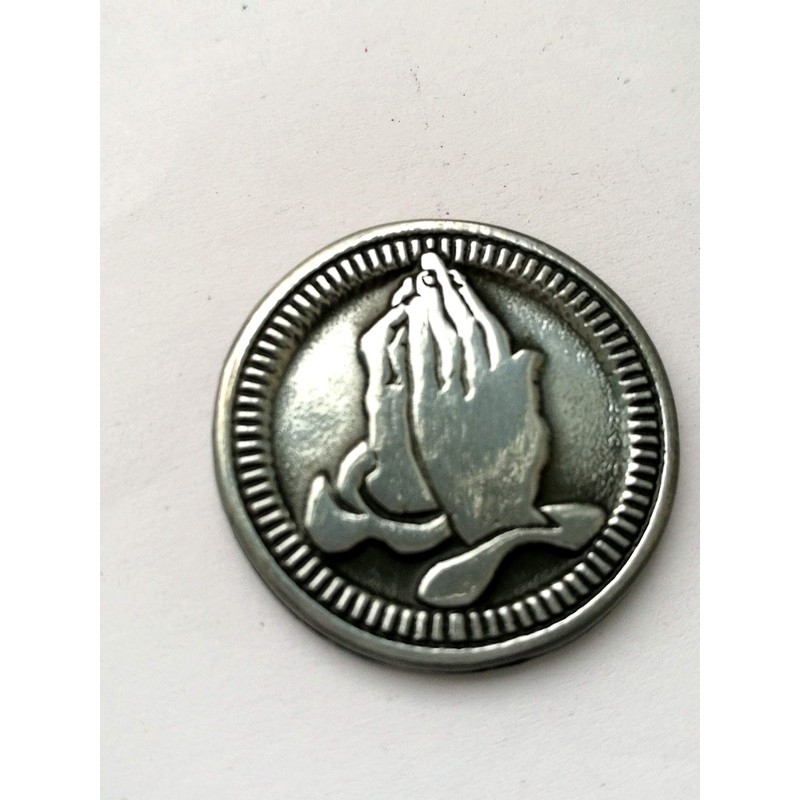 Praying Hands ~ Serenity Prayer ~ Pocket Token