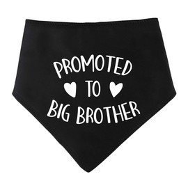 Spoilt Rotten Pets Black Promoted To Big Brother Dog Bandana - For Dogs Baby Showers & Announcement Gender Reveal (S1 Tiny Dogs, Chihuahuas & Cats)
