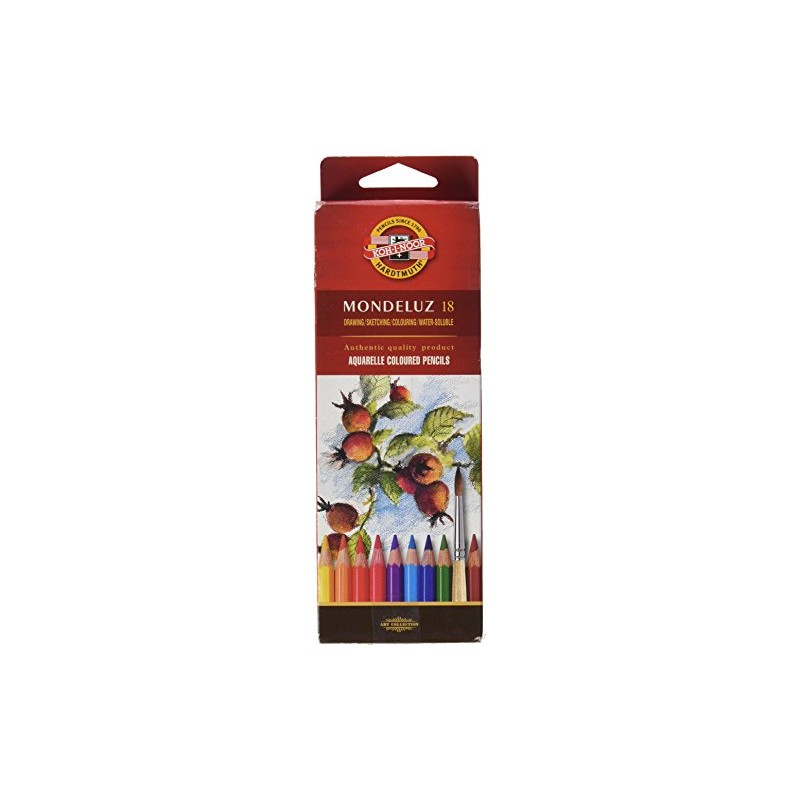 KOH-I-NOOR Mondeluz Fruit Aquarell Coloured Pencils (Set of 18)