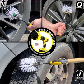 Car Cleaning Supplies Interior - Car Detailing Kit - Scrub Brushes for Cleaning - Wheel Cleaning Brush for Drill - Soft Bristle Cleaner Brush - Carpet Scrub Brush - Car Detailing Brush Set - Clean Car