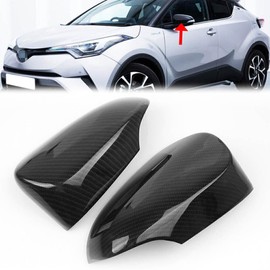 ANUNFRRE Car Accessories Fit for Toyota C-HR CHR 2017 2018 2019 2020 2021 2022 2023 2024 ABS Exterior Side Door Rearview Mirror Cap Cover Trim 2PCS （Carbon Fiber）