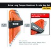 Titan 12734 Extra-Long Arm Tamper Resistant 5-Lobe Key Set -