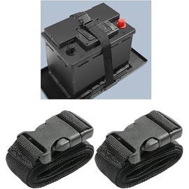 Battery Box Strap - Adjustable Buckle, Auto & Trailer Hold Down Strap - 2 PCS Pack (39 Inch, Quick Release)