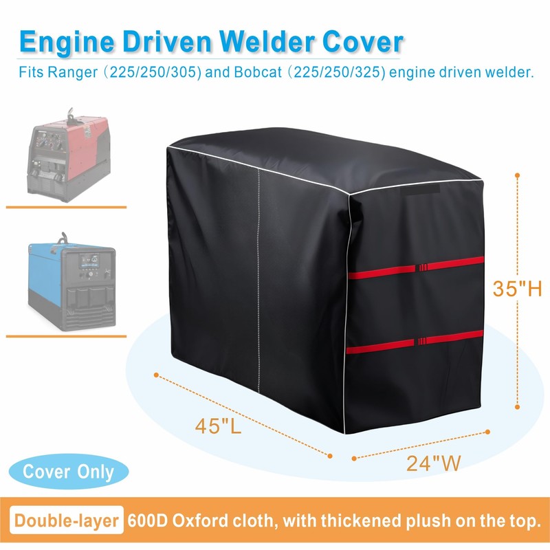 VIYOYOUNG Engine Driven Welder Cover Heavy Duty Waterproof & Dustproof,