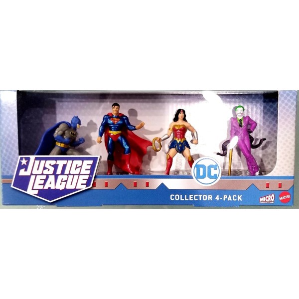 Mattel Justice League DC Collector 4 Pack Action Figure Set--Mini