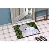 Caroline's Treasures SS8817MAT Bichon Frise Doormat 18x27 Front Door Mat