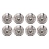 13PCS V Pulley Wheel Stainless Steel Printer Round Wheel Roller