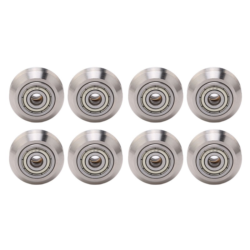13PCS V Pulley Wheel Stainless Steel Printer Round Wheel Roller