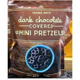 Trader Joe's Dark Chocolate Covered Mini Pretzels 12 oz