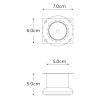 Herrajes Guerrero Pata Para Mueble O Sala 5 Cm Altura