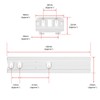 Spares2go Integrated Fridge Door Slide Mounting compatible with Bosch Fixing