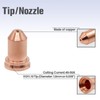 20Pcs Plasma Cutting Torch Nozzles Electrodes Brass Strong High Temperature