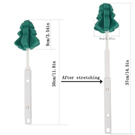 Bottle Soft Brushs Sponge Bottle Brushes 2 Pcs with 2 Pcs Traceless Hook | Adjustable Handles Cleaning Brushs Set For Wine Glasses and Bottles