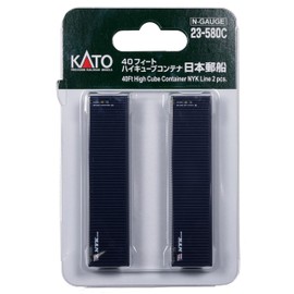 KATO N Gauge 40 Feet High Cube Container, NYK Line, 2-Pack, 23-580C Railway Model Supplies