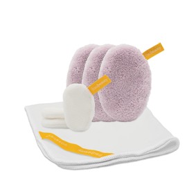 waschies Fraubeauty Cleaning Kit - Remove Makeup & Clean with Water Only, Exclusive Eye & Cleaning Pads, Fine Face Cloth, Gentle, Sustainable, Hypoallergenic, Reusable & Washable