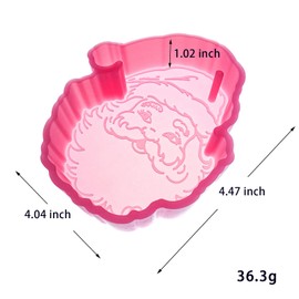 (300 Design Optional) MUBYOK M468 Christmas Smile Santa Claus Silicone Freshie Mold for Baking Aroma Beads Car Freshie Supplies