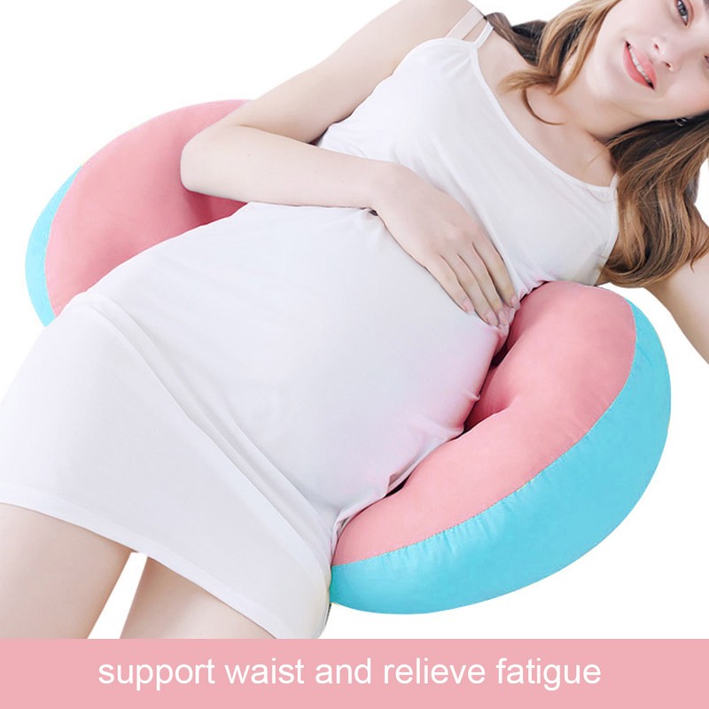 Pregnant Women Sleep U Shape Pillow Cotton Waist Belly Support