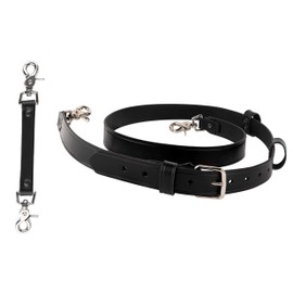 Firefighter Leather Bundle- Radio Strap and Anti-Sway Holder Combo Kit